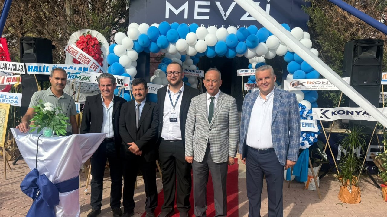 Mevzi Gayrimenkul dualarla açıldı! TÜGEM Konya İl Başkanı Bahattin Çibik'te açılışa katıldı