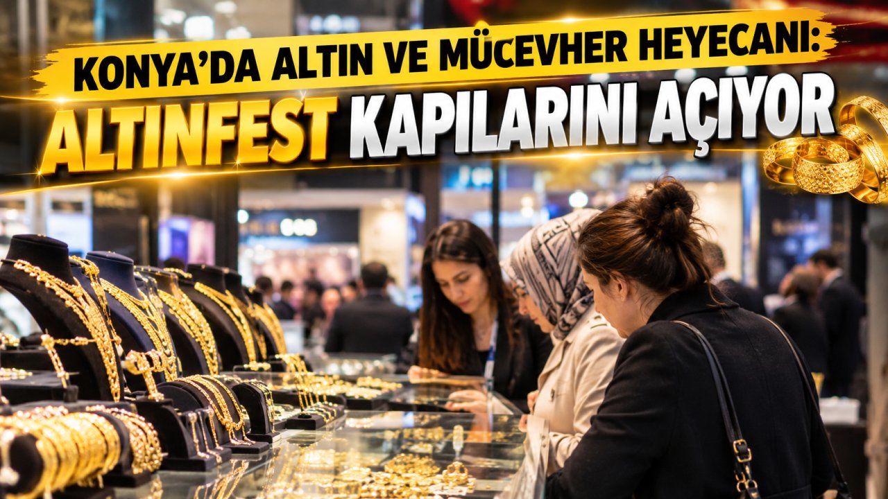 Konya’da altın ve mücevher heyecanı: ALTINFEST kapılarını açıyor