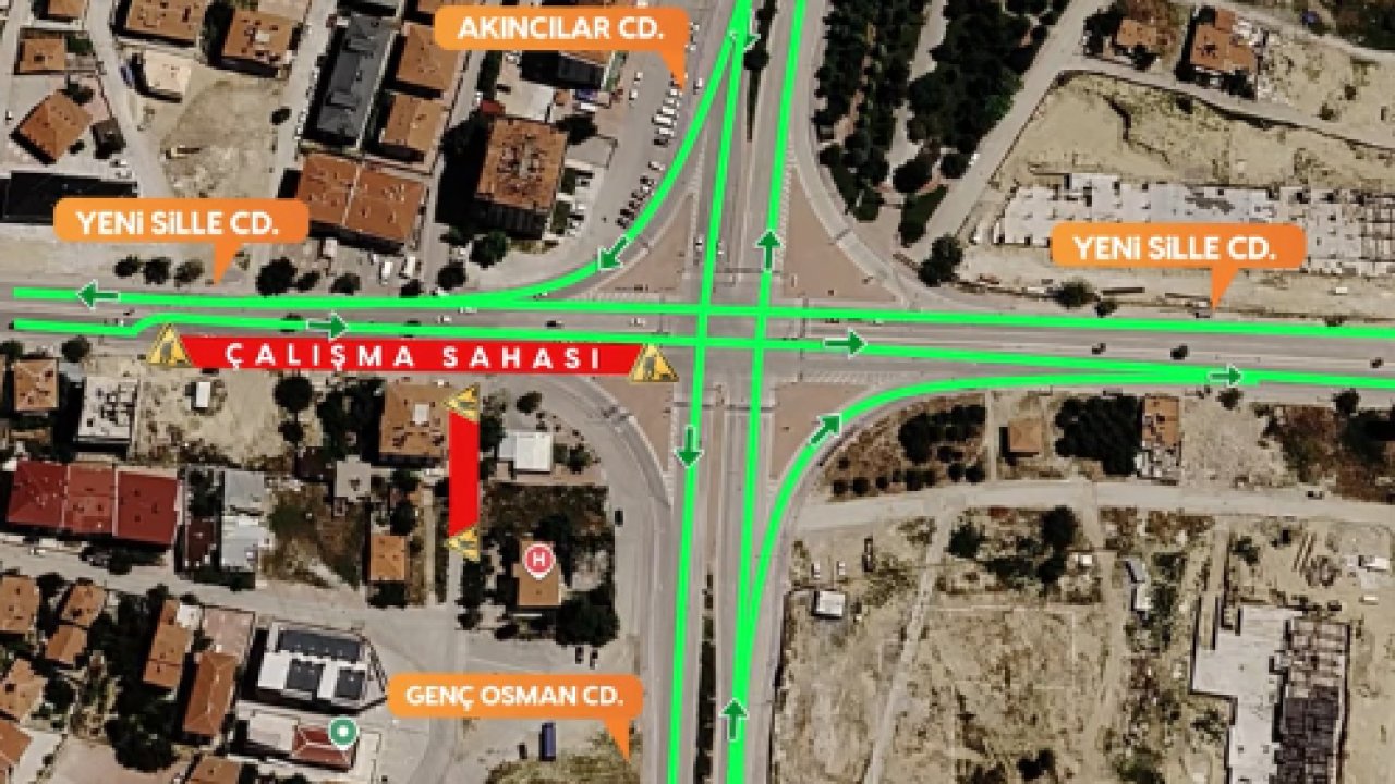 Konya’da 25-28 Ekim tarihlerine dikkat! Yeni Sille Caddesi’nde çalışma var