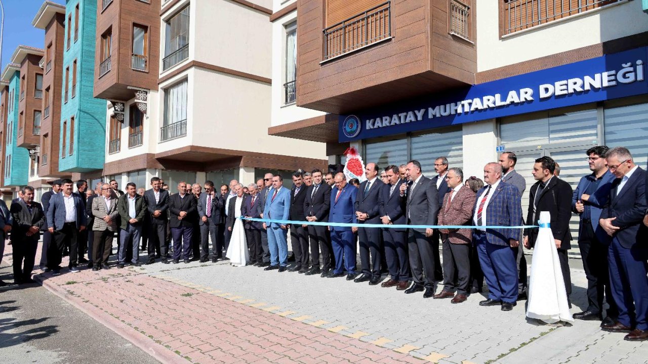 Konya Karatay’da Muhtarlara Yeni Hizmet Binası! Törenle Açıldı