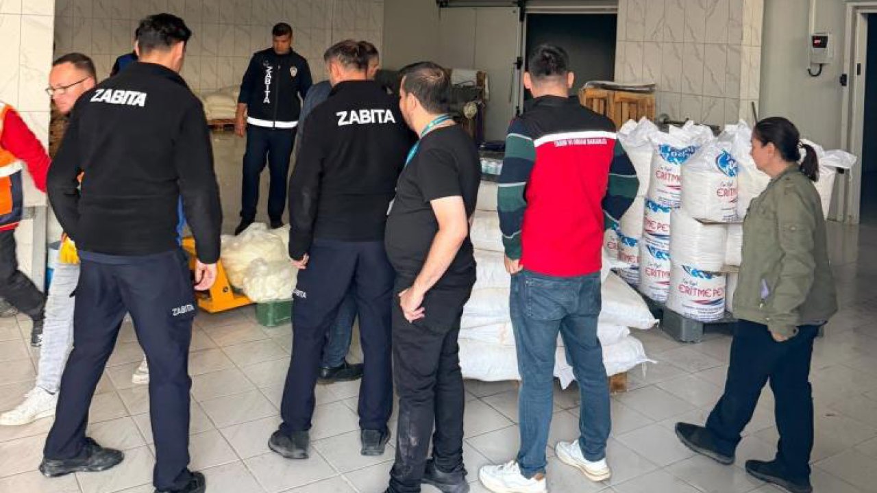 Konya’da kaçak üretim yapan işletmeye operasyon: 9 ton peynir imha edildi