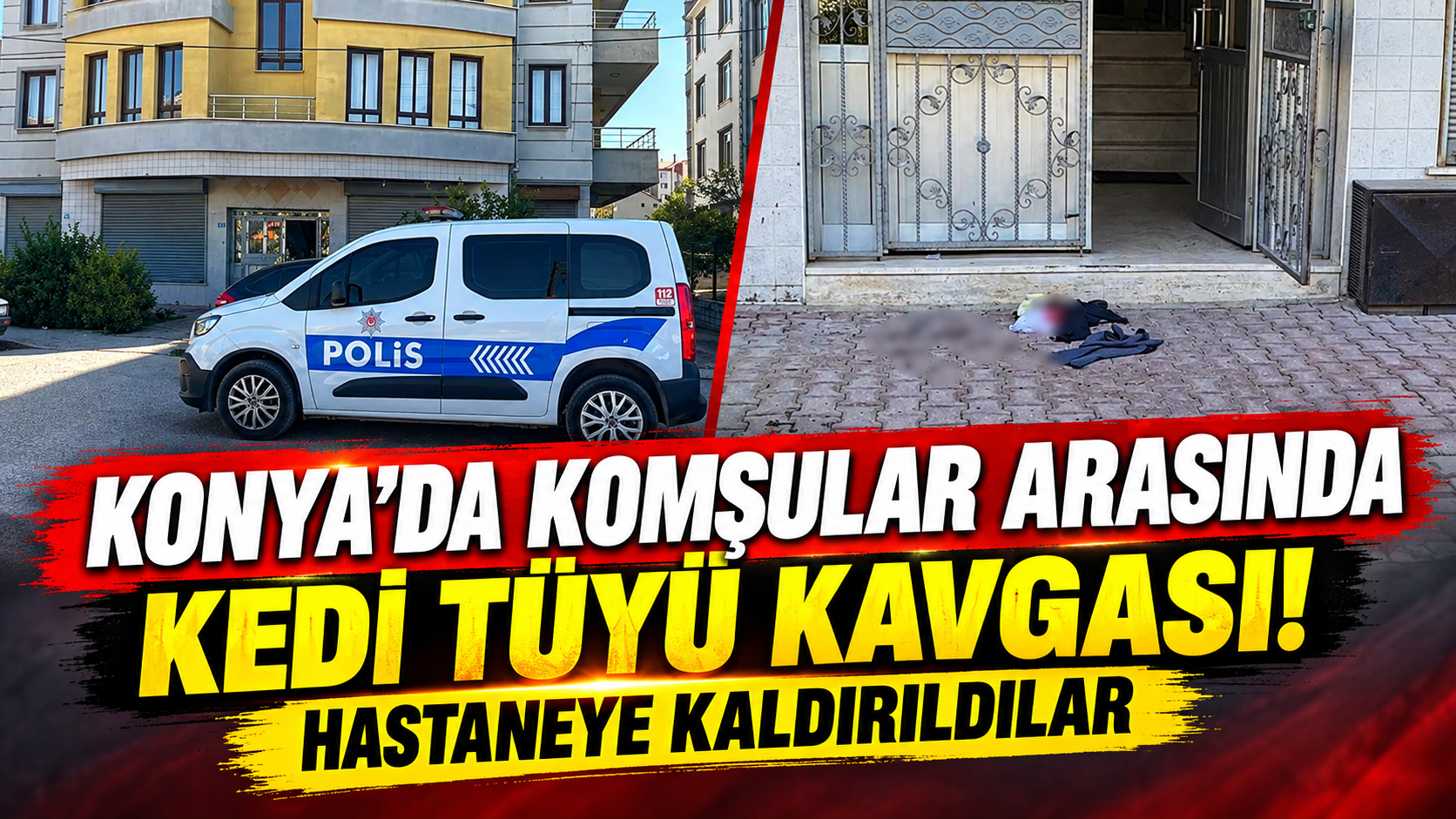 Konya’da komşular arasında kedi tüyü kavgası! Hastaneye kaldırıldılar