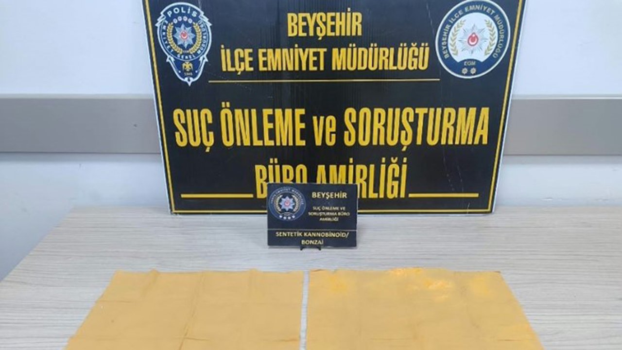 Konya’da peçeteye emdirilmiş 3 bin 200 kullanımlık bonzai! 3 şüpheli tutuklandı