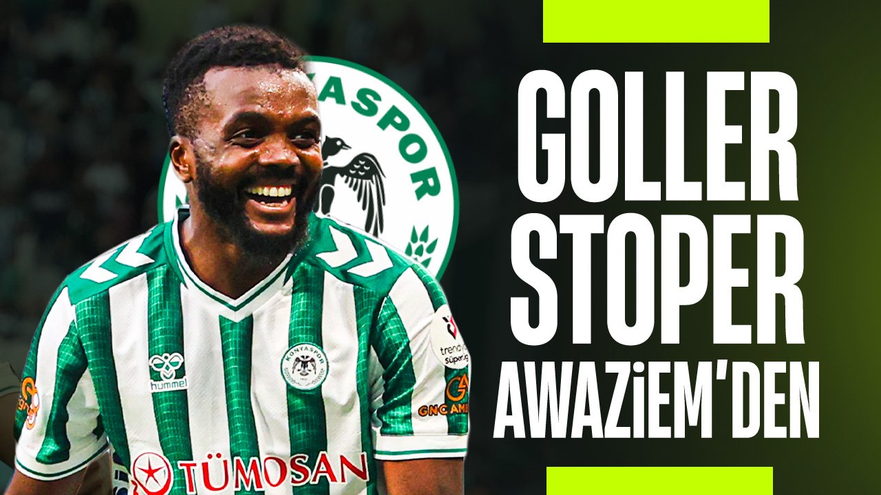 Konyasporlu Awaziem 2 gol birden attı galibiyeti getirdi