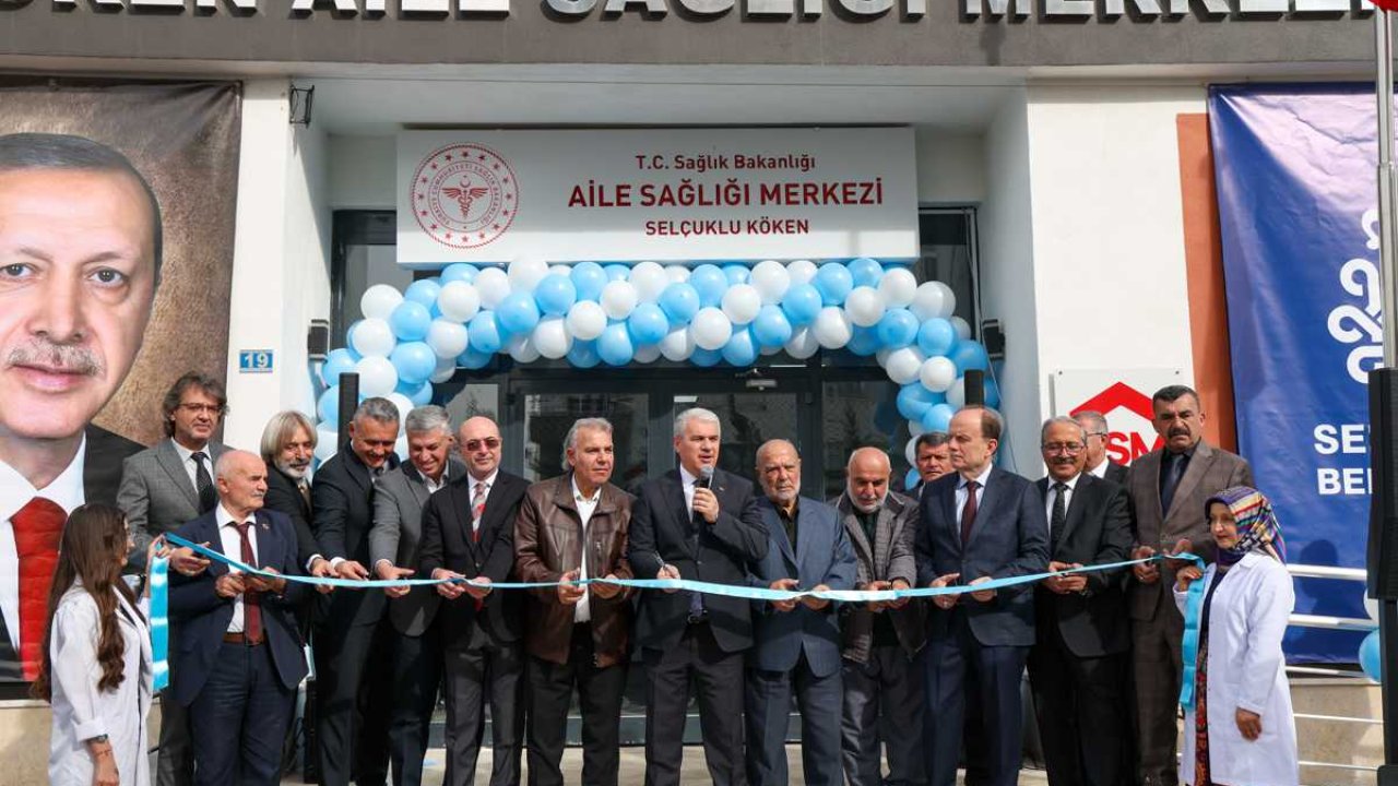Konya Selçuklu’da yeni sağlık merkezi açıldı! Köken Aile Sağlığı Merkezi hizmete girdi!