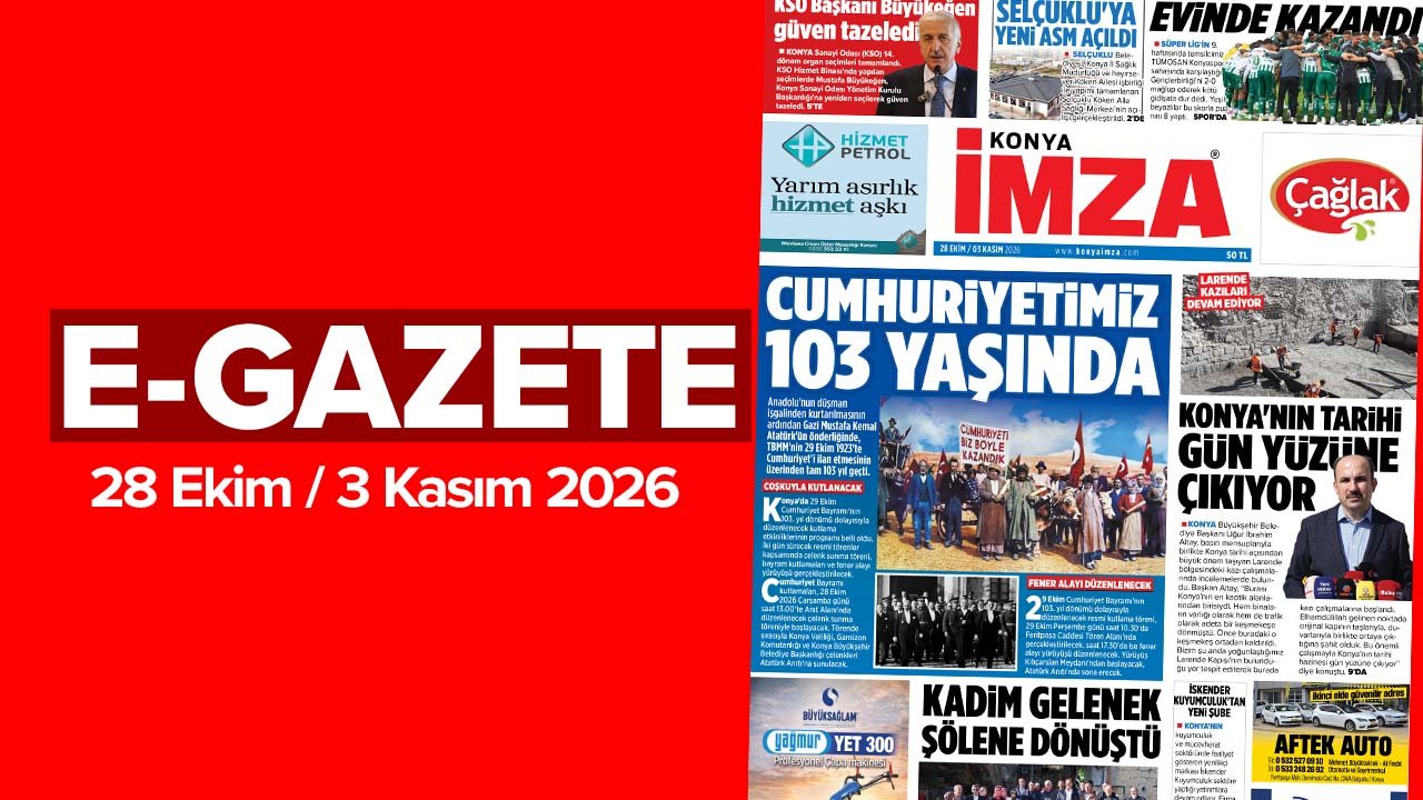 Konya İmza E-GAZETE (28 Ekim / 3 Kasım 2026)