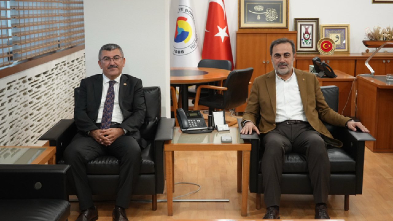 Konya Milletvekili Hasan Ekici, güven tazeleyen oda başkanlarını ziyaret etti