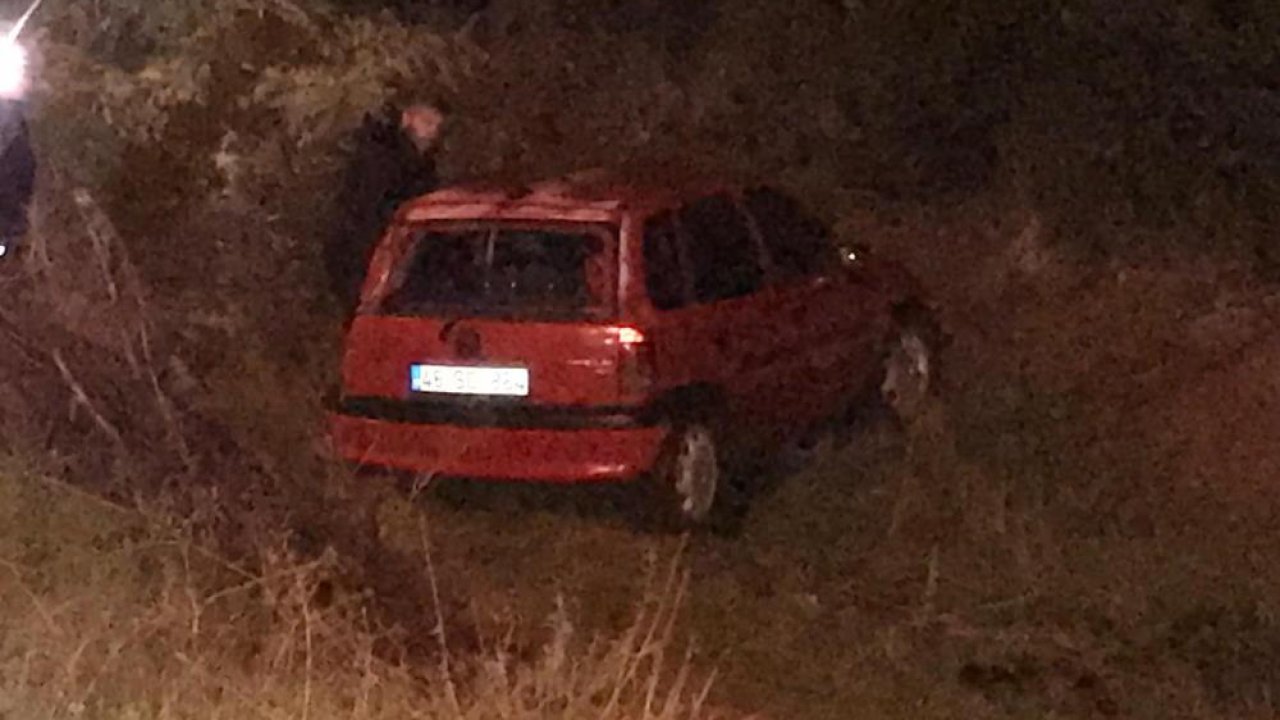 Konya’da tırın çarptığı otomobil şarampole uçtu!
