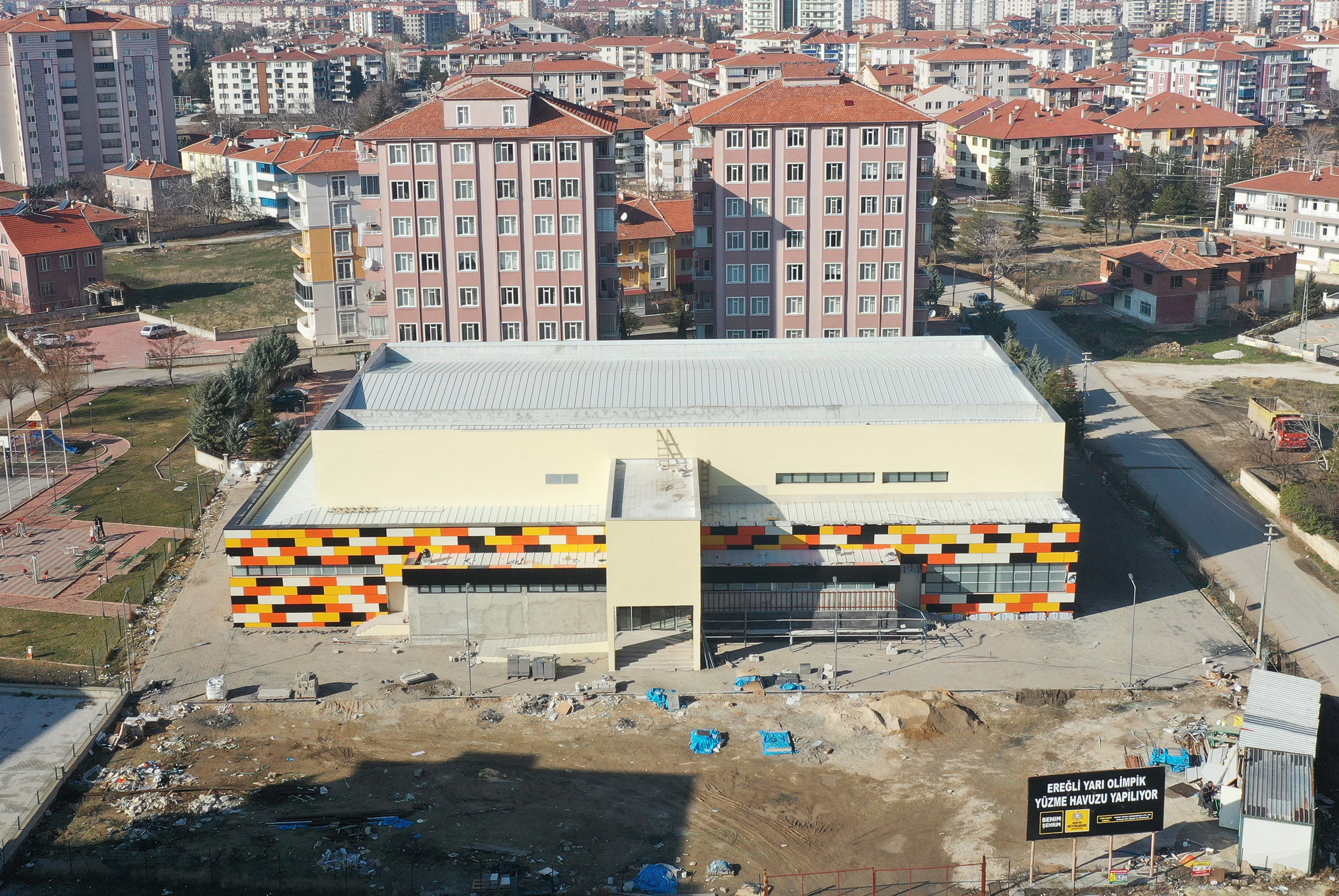 Başkan Altay Olimpik Yüzme Havuzu İnşaatına Sona Gelindiğini Açıkladı