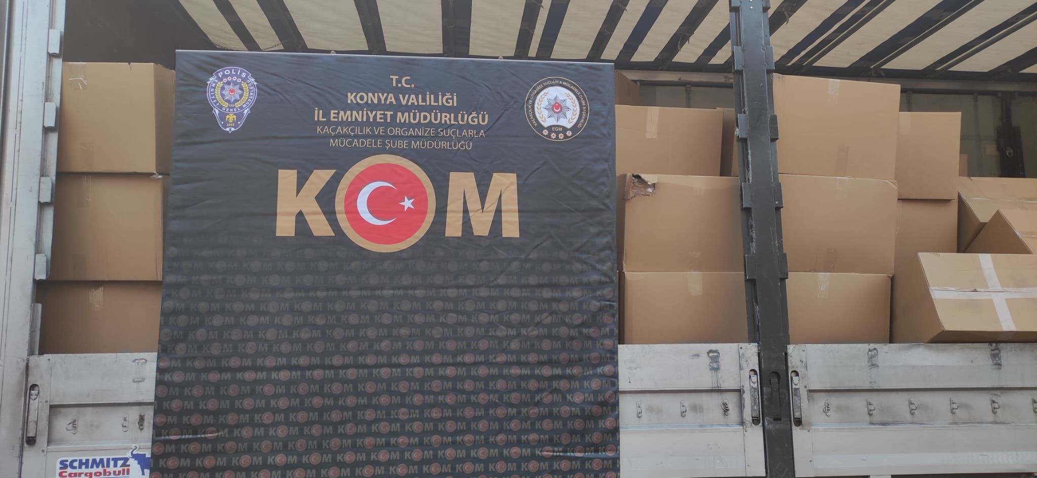 Konya’daki Operasyonda 5 Milyon Değerinde Kaçak Sigara Yakalandı