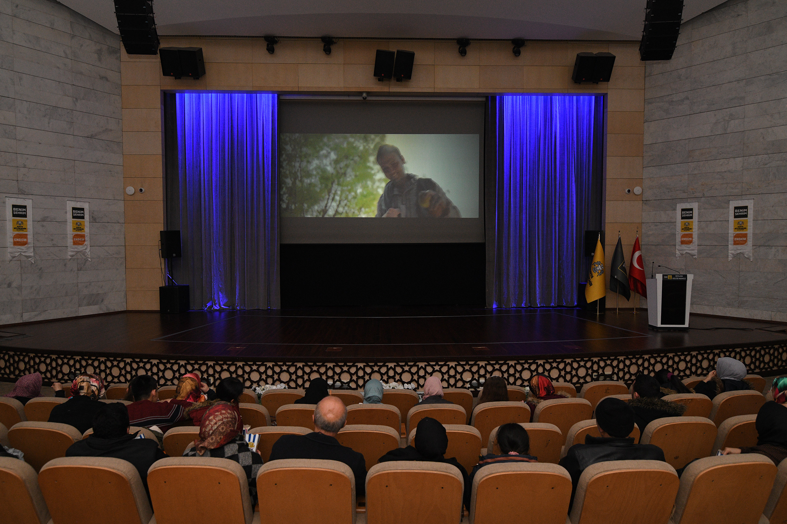 Konya Büyükşehir’den Görme Engellilere Yönelik Sinema Etkinliği