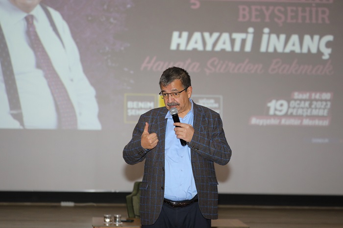 Dursun Ali Erzincanlı ve Hayati İnanç İlçe Şehir Konferanslarına Konuk Oldu