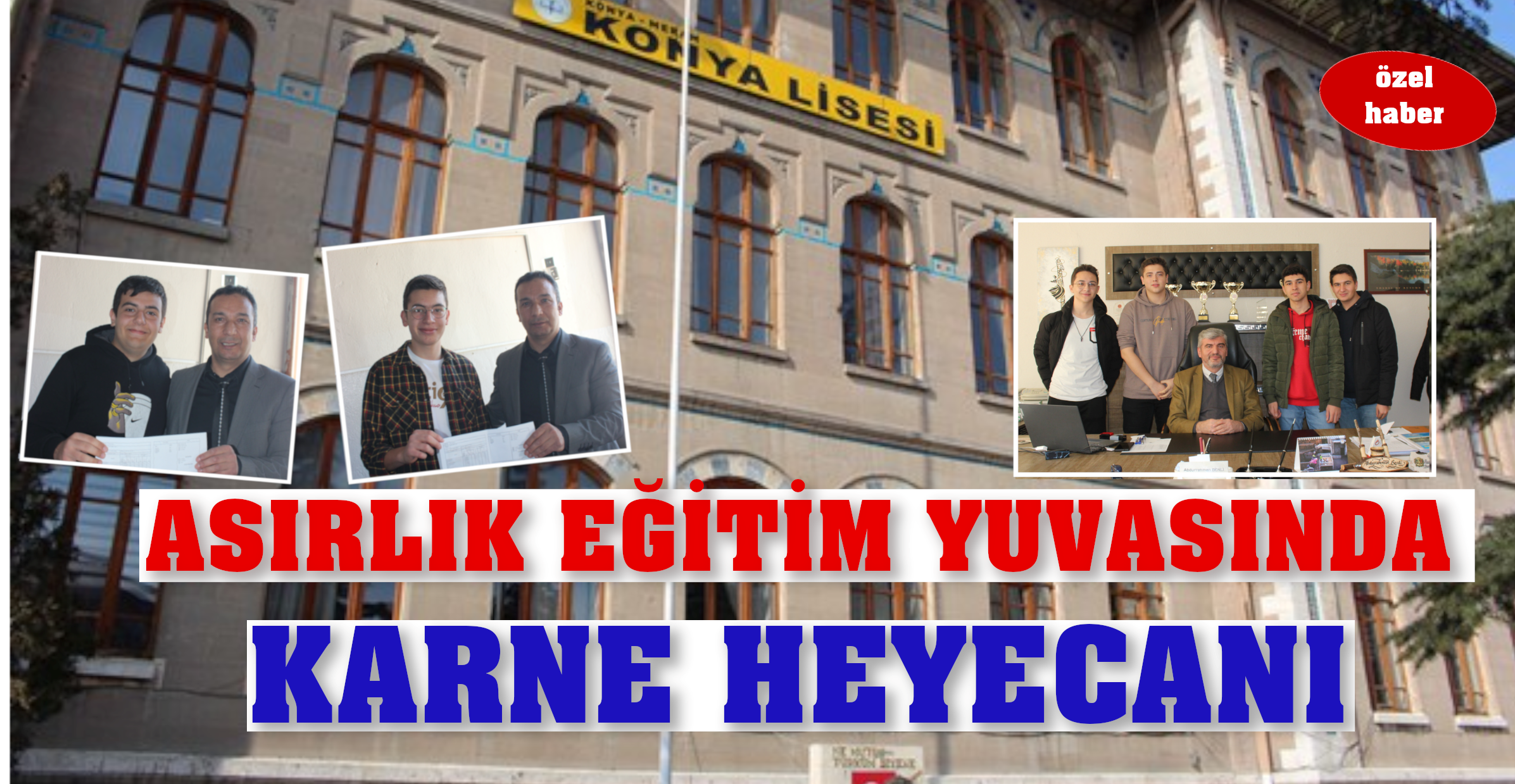 Asırlık Eğitim Yuvasında Karne Heyecanı