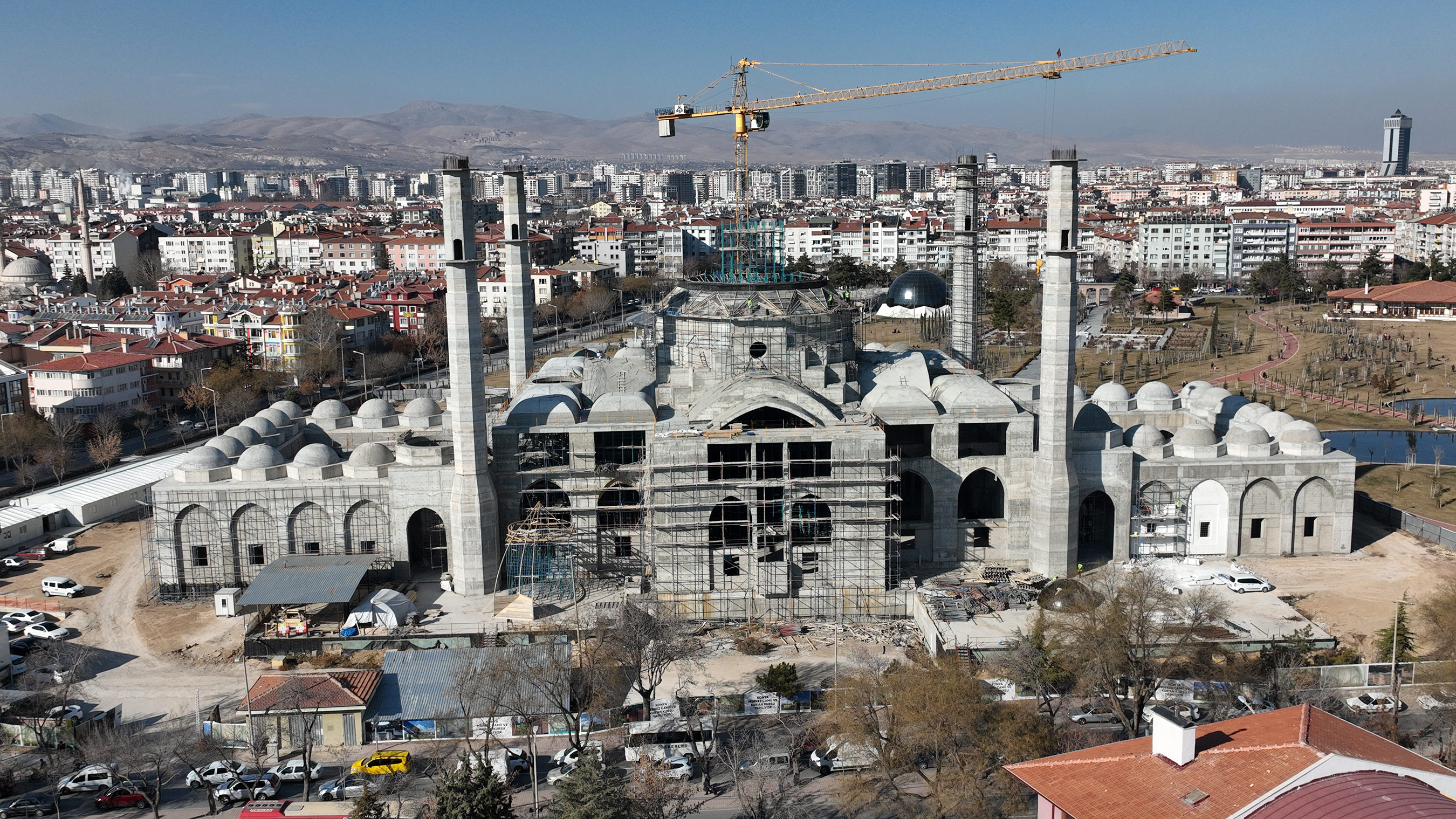 Başkan Altay Millet Bahçesi Ulu Camii İnşaatını İnceledi
