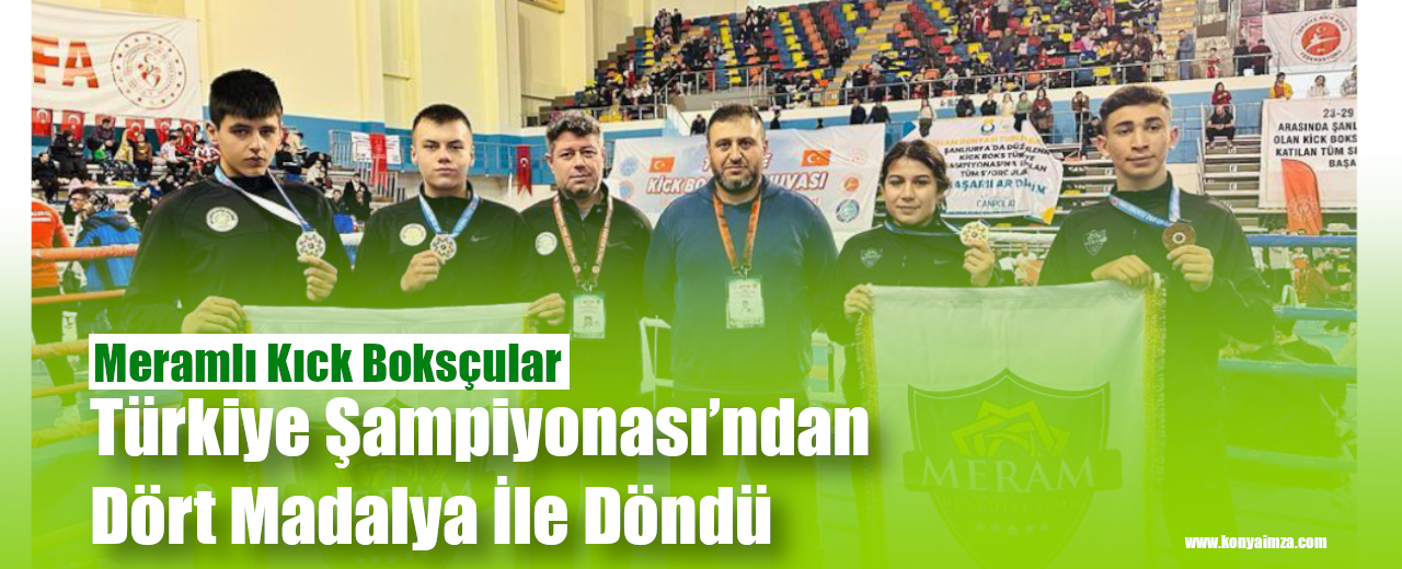 Meramlı Kıck Boksçular Türkiye Şampiyonası’ndan Dört Madalya İle Döndü