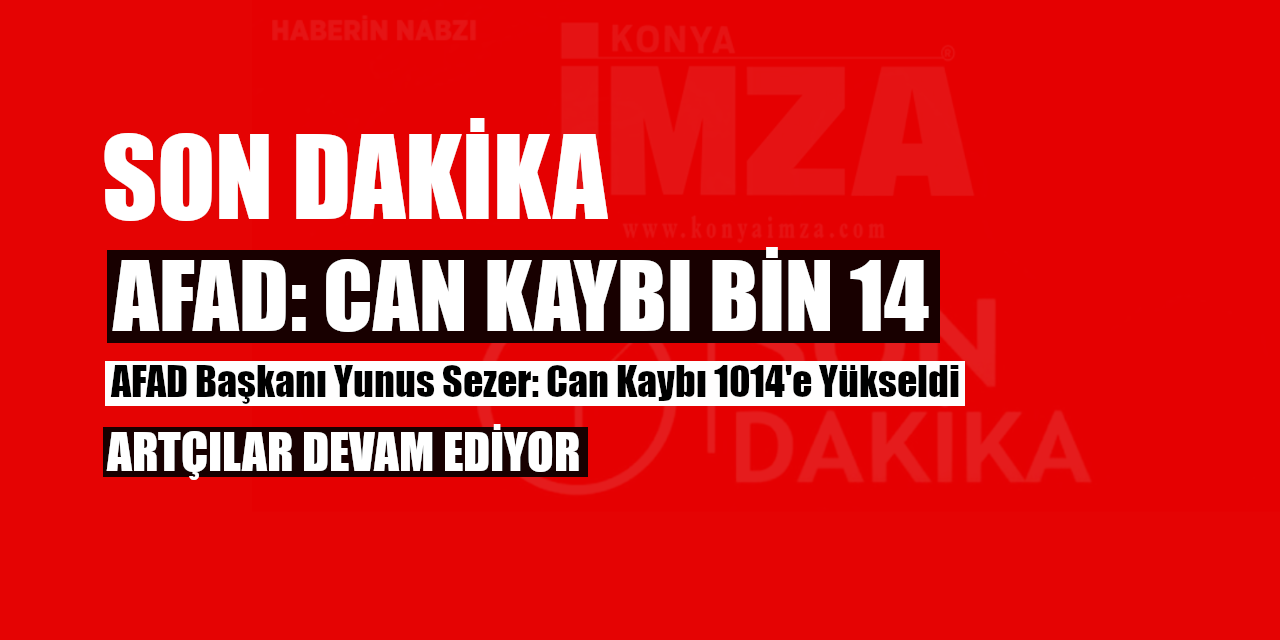 AFAD: Can Kaybı Bin 14