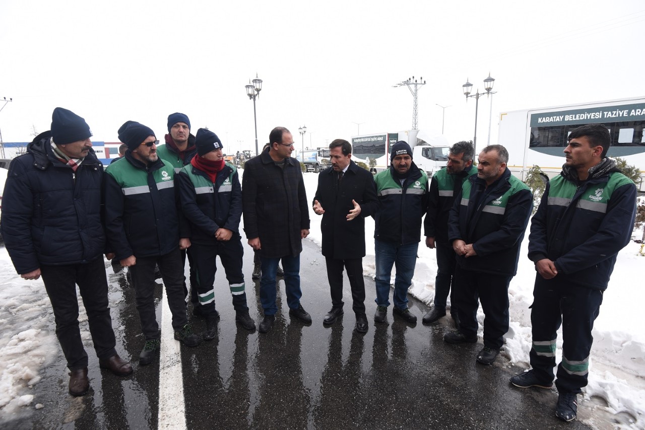 Karatay Beledi̇yesi Deprem Bölgesi̇ne Destek İçi̇n Seferber