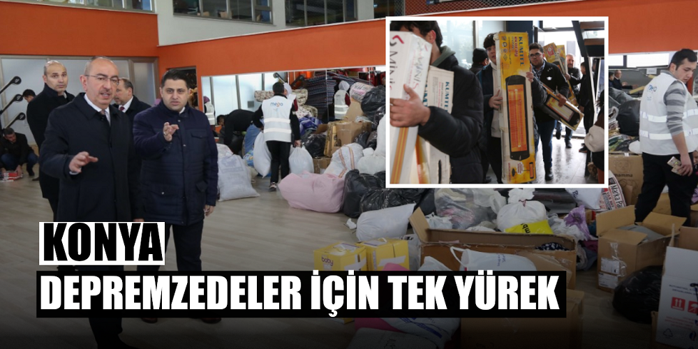 Konya Depremzedeler İçi̇n Tek Yürek Oldu