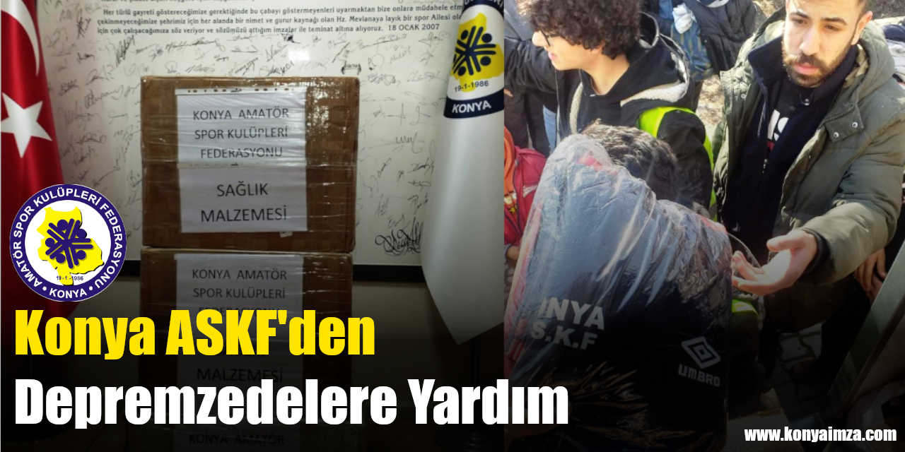 Konya ASKF'den Depremzedelere Yardım