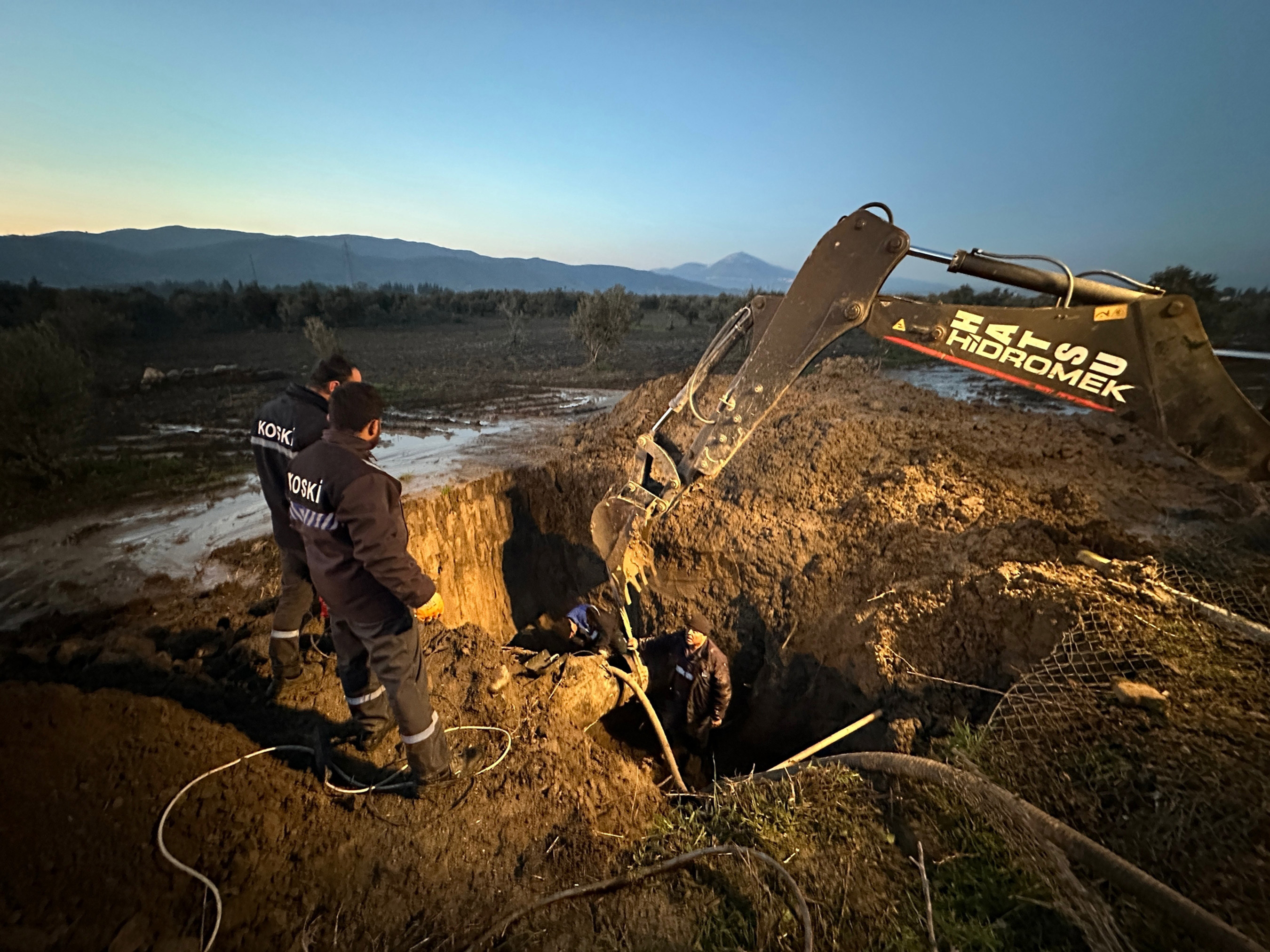 Hatay'da Su Şebekesine Konya Ekipleri Hayat Verdi