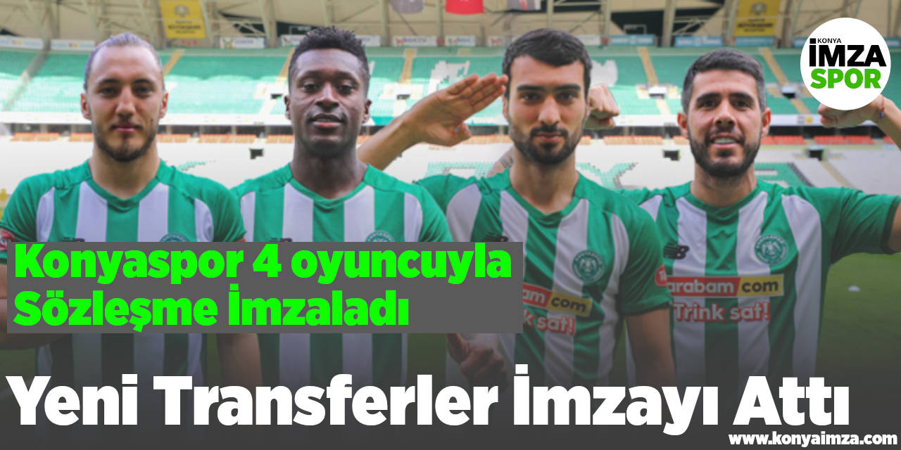 Konyaspor'un Yeni Transferleri İmzayı Attı