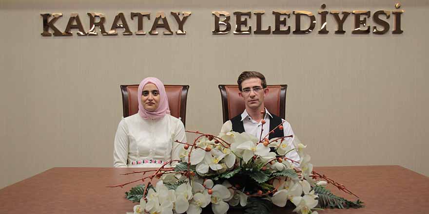 Görme engelli çift, dünyaevine girdi