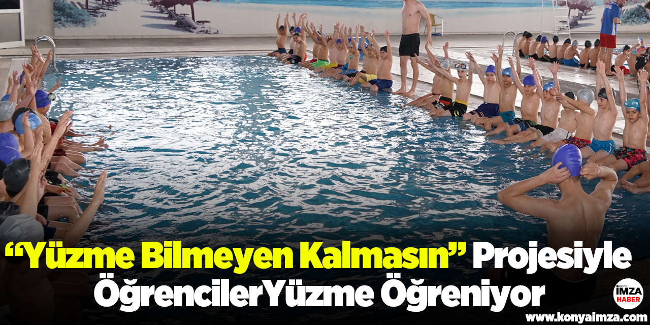 “Yüzme Bilmeyen Kalmasın” Projesiyle Öğrenciler Yüzme Öğreniyor