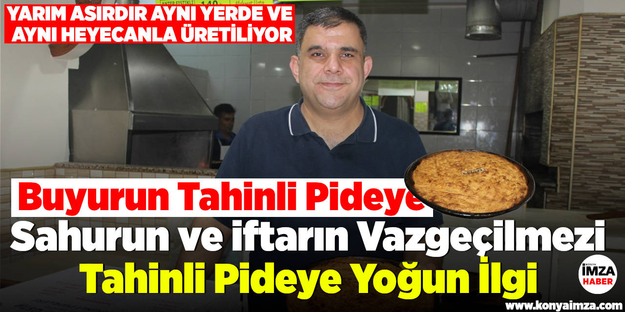 Sahurun ve iftarın Vazgeçilmezi Tahinli Pideye Yoğun İlgi