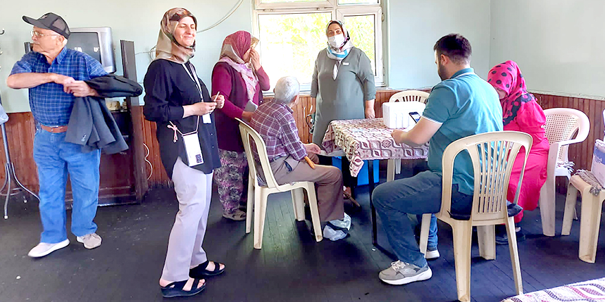 Beyşehir'de sağlık tarama çalışmaları sürüyor