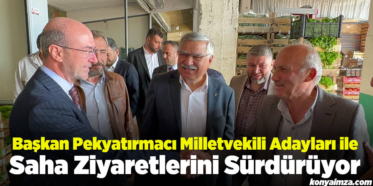 Başkan Pekyatırmacı Milletvekili Adayları ile Saha Ziyaretlerini Sürdürüyor