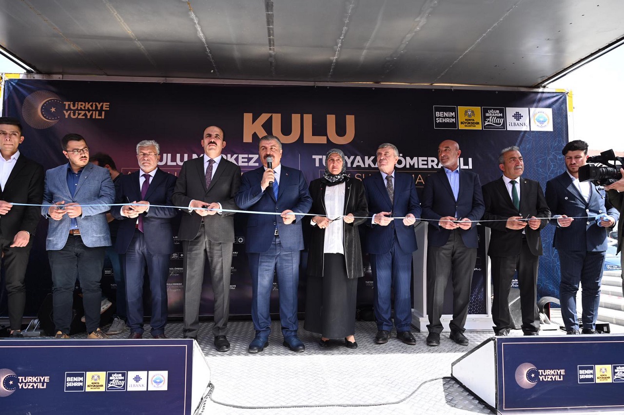 Bakan Koca Kulu’ da Büyükşehir’in Yaptığı  Atık Su Arıtma Tesislerinin Açılışını Yaptı