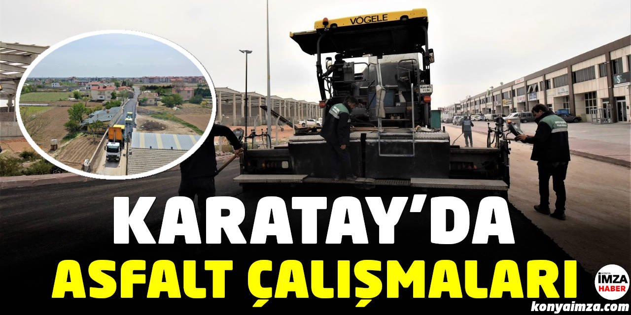 Karatay'da Asfalt Çalışmaları