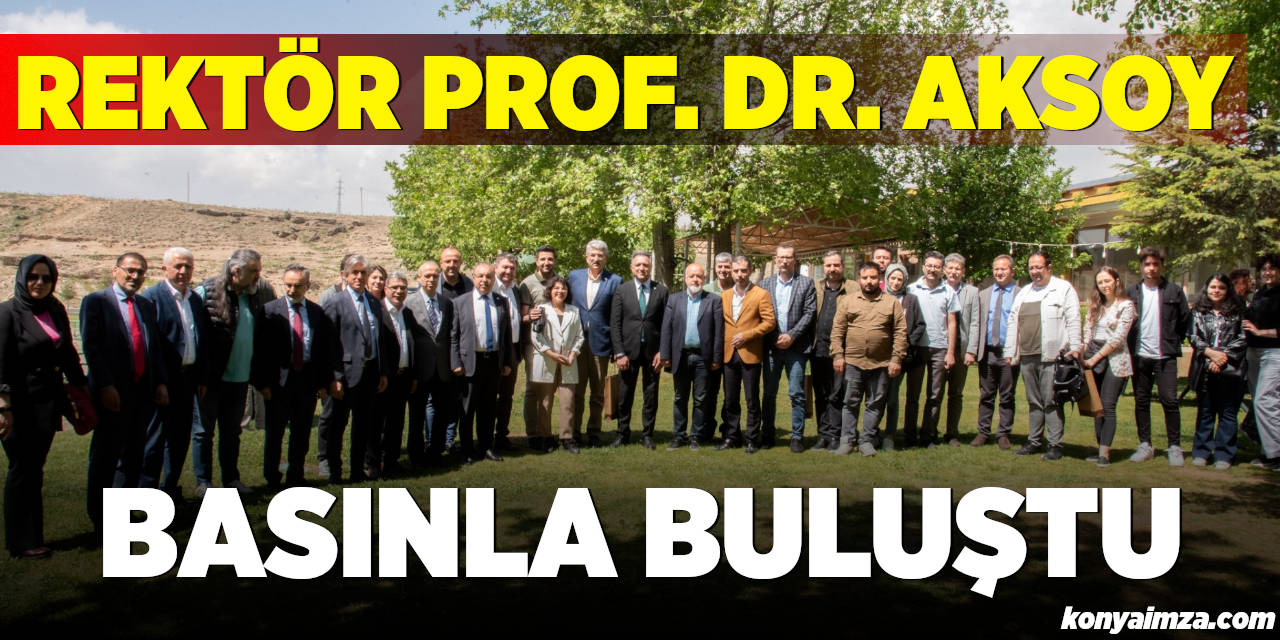 Rektör Prof. Dr. Aksoy Basın Mensuplarıyla Bir Araya Geldi