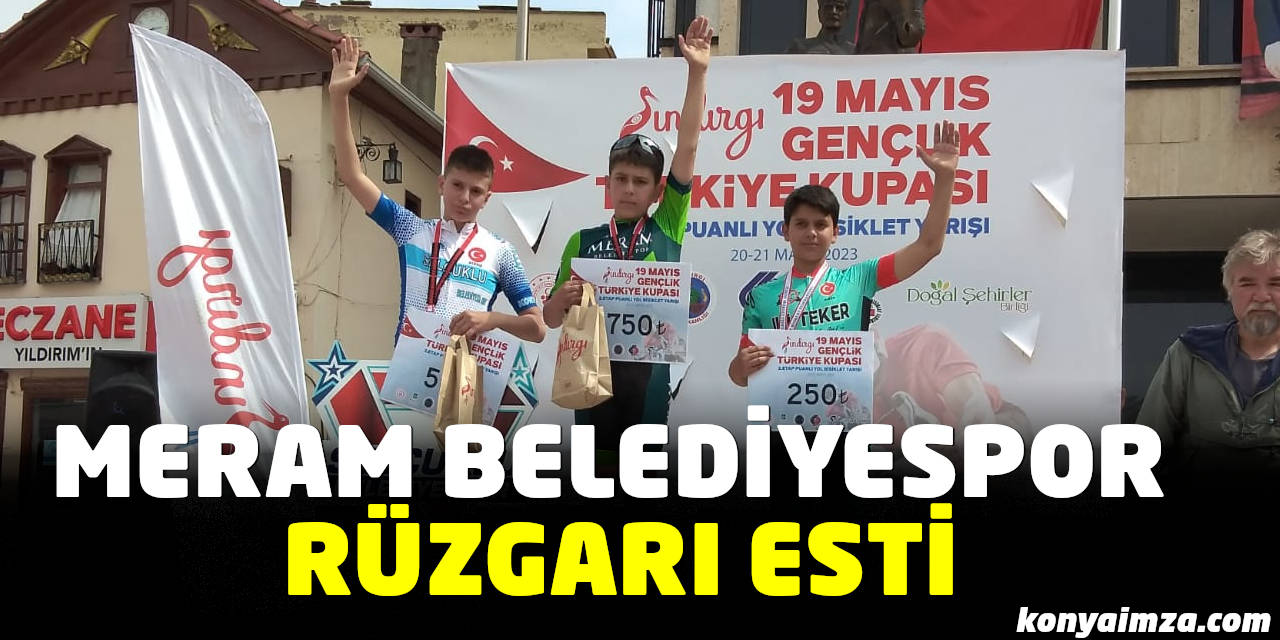 Türkiye'nin En Geniş Katılımlı Bisiklet Yarışmasında Meram Belediyespor Rüzgarı Esti