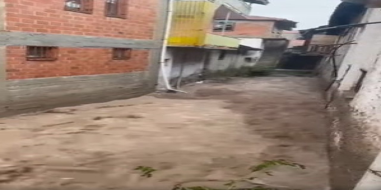 Balıköy'de aşırı yağışlar sele neden oldu