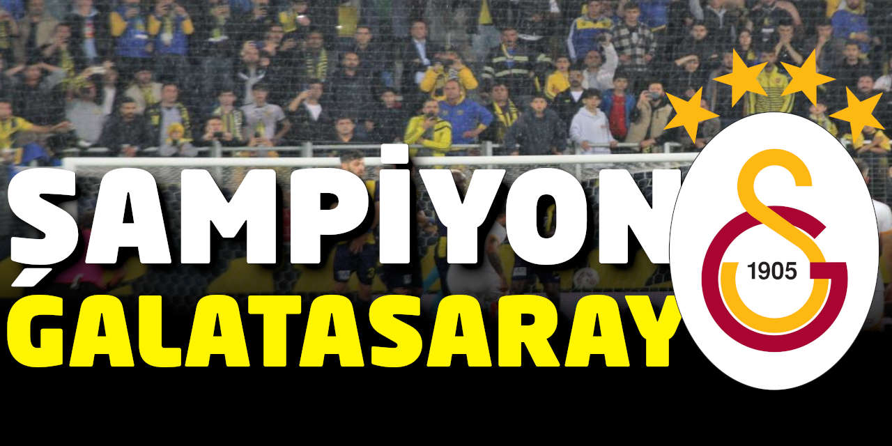 Süper Lig’de şampiyon Galatasaray