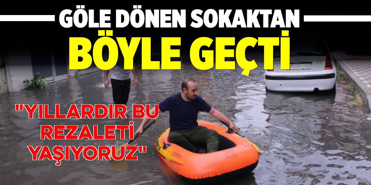 Göle Dönen Sokaktan Böyle Geçti