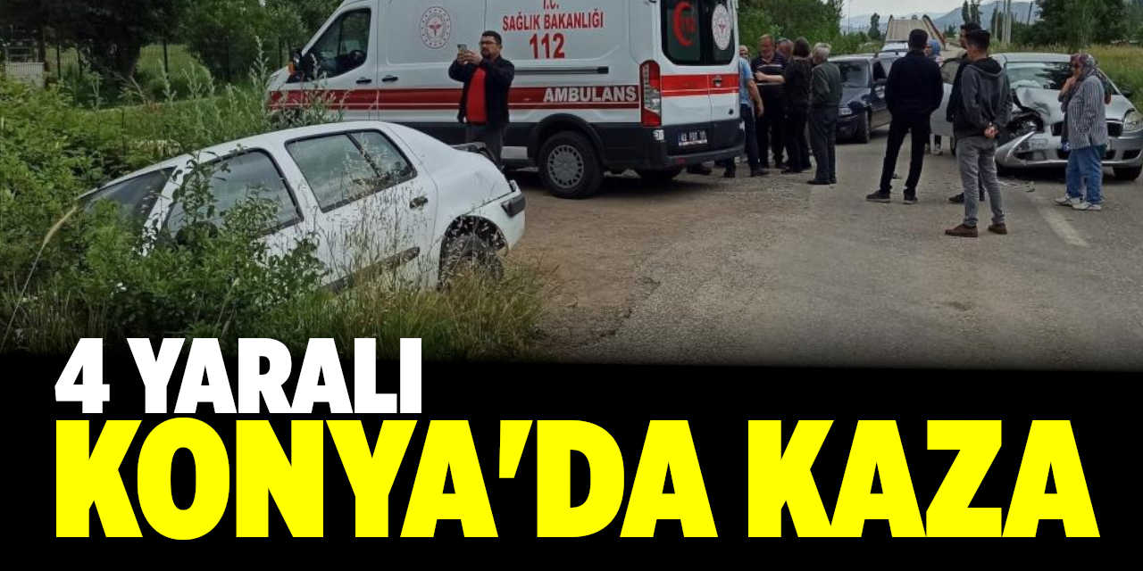 Konya'da Kaza: 4 Yaralı