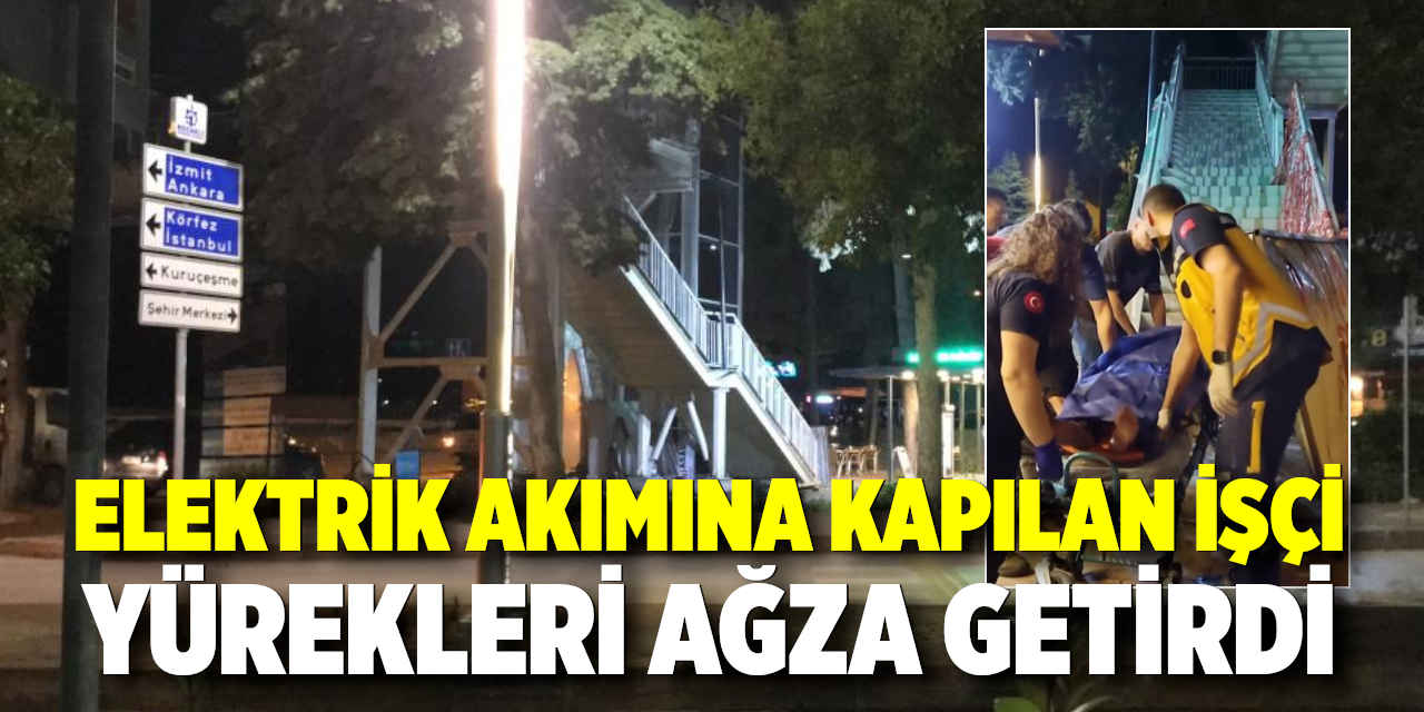 Elektrik Akımına Kapılan İşçi Yürekleri Ağza Getirdi