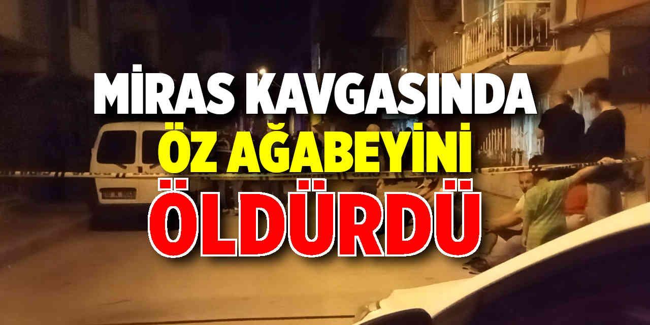 Miras kavgasında öz ağabeyini öldürdü