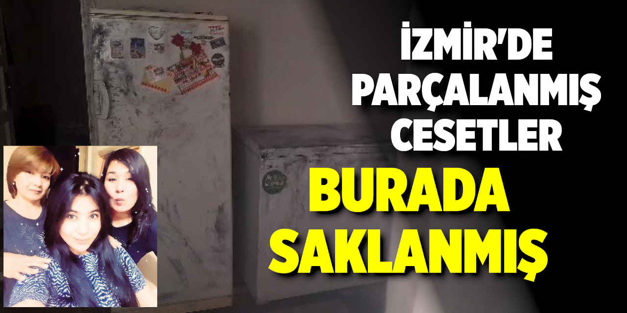 İzmir'deki dehşet evinde parçalanmış cesetler burada saklanmış