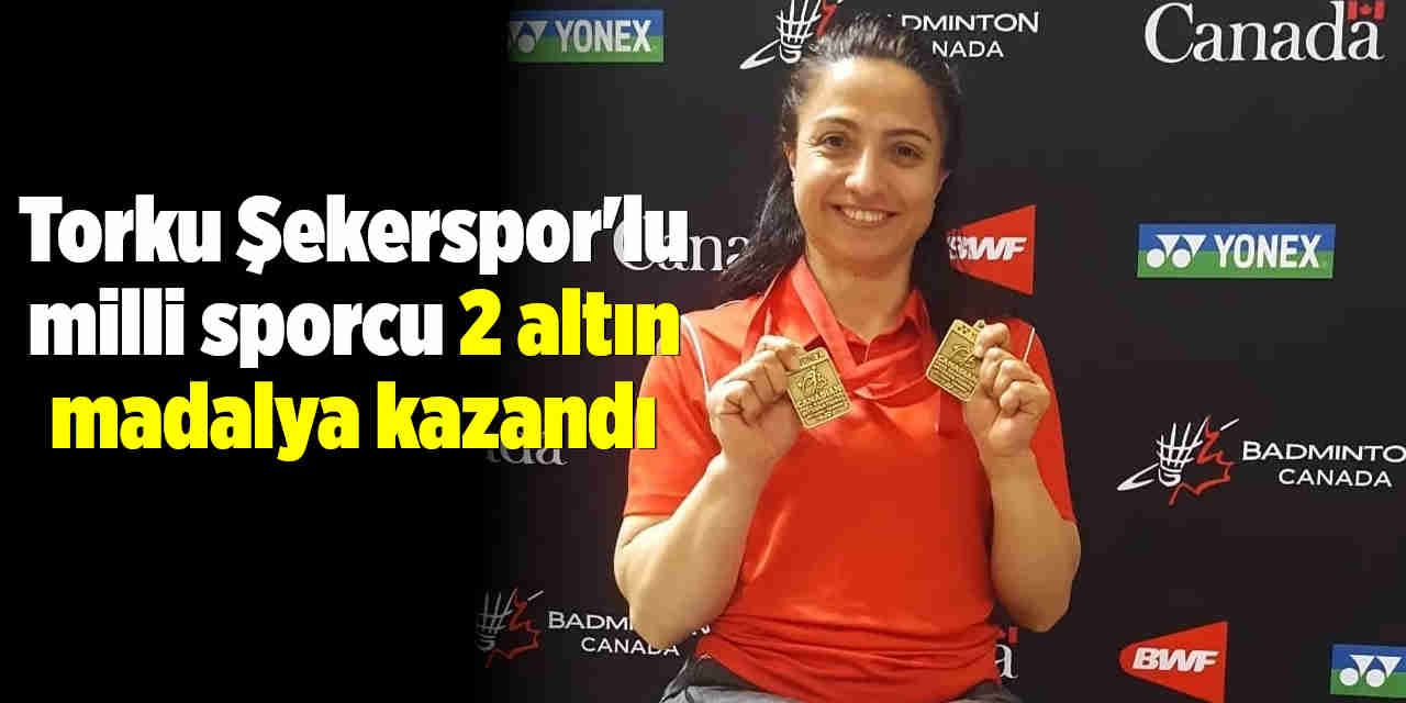 Torku Şekersporlu milli sporcu 2 altın madalya kazandı