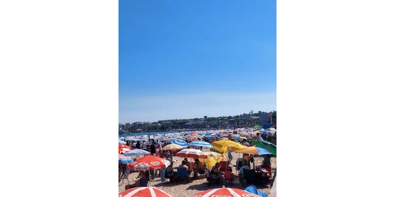 Didim’de plajlarda adım atacak yer kalmadı