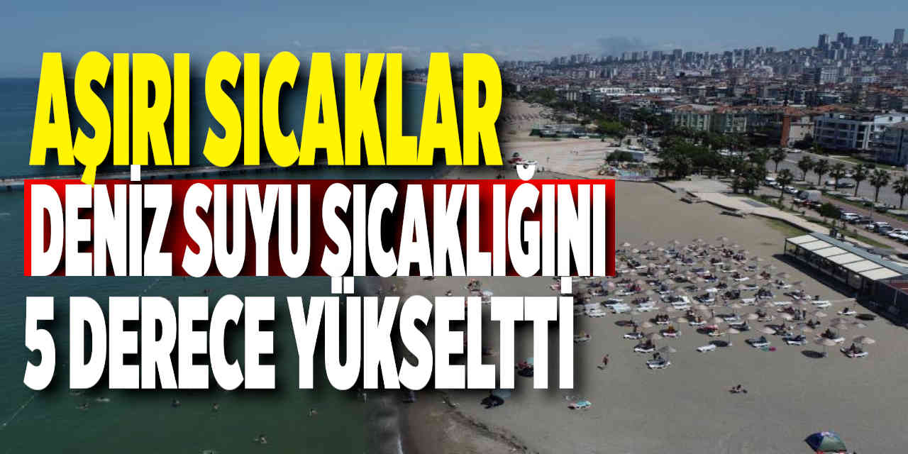 Aşırı sıcaklar deniz suyu sıcaklığını 5 derece artırdı