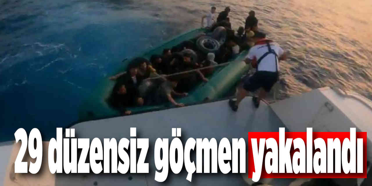 29 düzensiz göçmen yakalandı