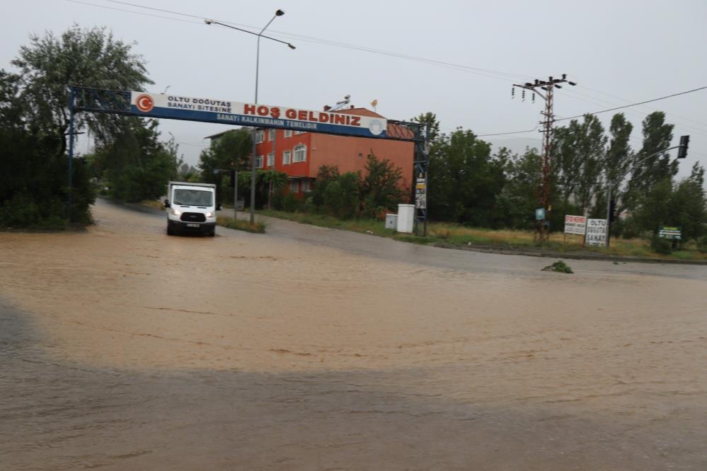 Erzurum'da Sel