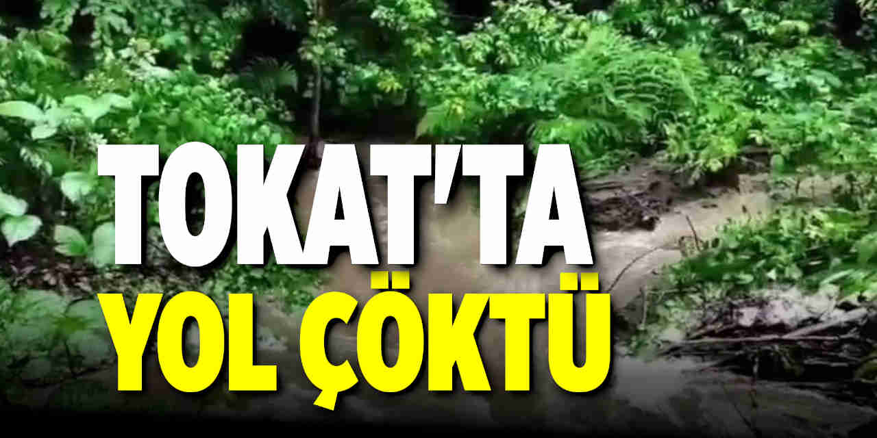 Sağanak yağış Yolun çökmesine neden oldu