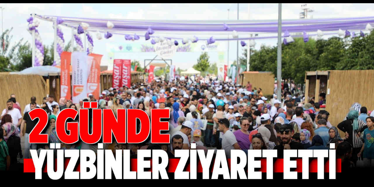 Karatay Lavanta Bahçesi'ni 2 Günde Yüzbinler Ziyaret Etti