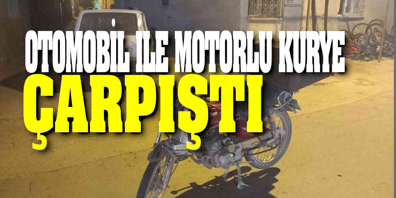 Konya'da Otomobil ile Motorlu Kurye Çarpıştı