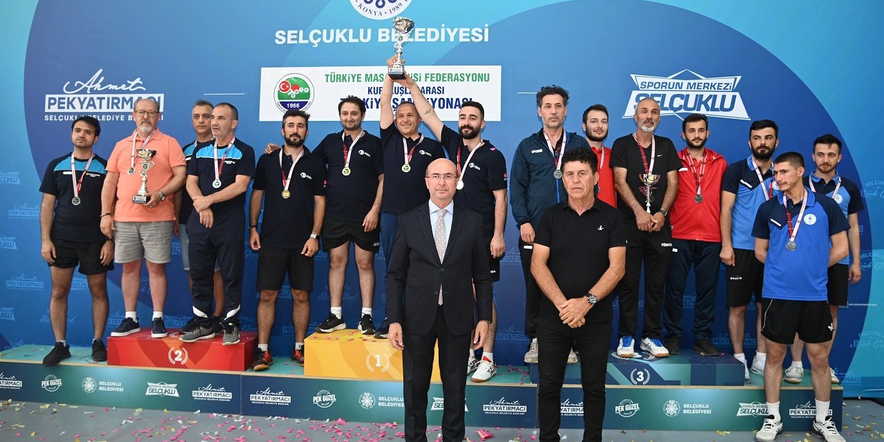 Sporun Merkezi Selçuklu’da Kuruluşlararası Masa Tenisi Turnuvası Tamamlandı
